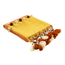 Load image into Gallery viewer, Gold Fiesta Throw Blanket