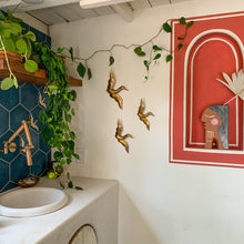 Load image into Gallery viewer, Brass Egret Wall Hanging Set by Justina Blakeney®