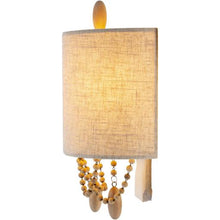 Load image into Gallery viewer, Linen Beaded Sconce