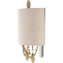 Load image into Gallery viewer, Linen Beaded Sconce