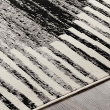 Load image into Gallery viewer, Black + White Diamond Rug