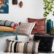 Load image into Gallery viewer, Mulberry Harlequin Pillow by Justina Blakeney® X Loloi
